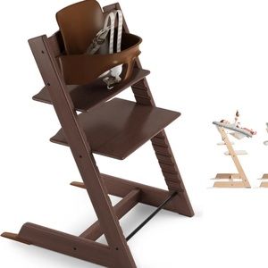 Like NEW! Stokke Tripp Trapp Highchair — Walnut Color